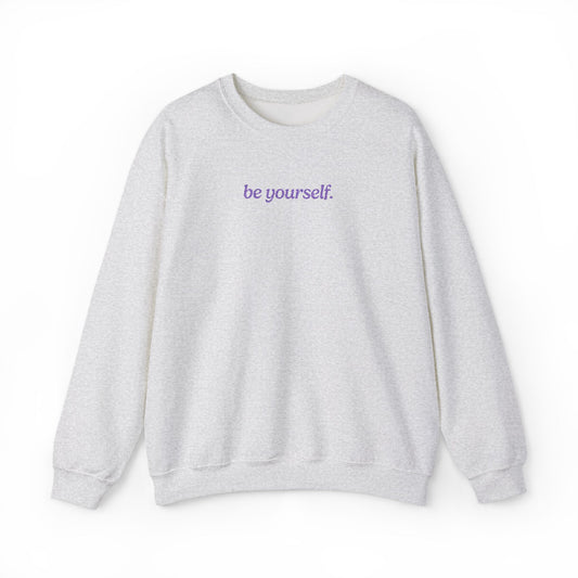 Be Yourself Embroidered Sweatshirt