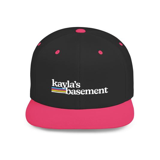 Kayla's Basement Embroidered Flat Bill Snapback