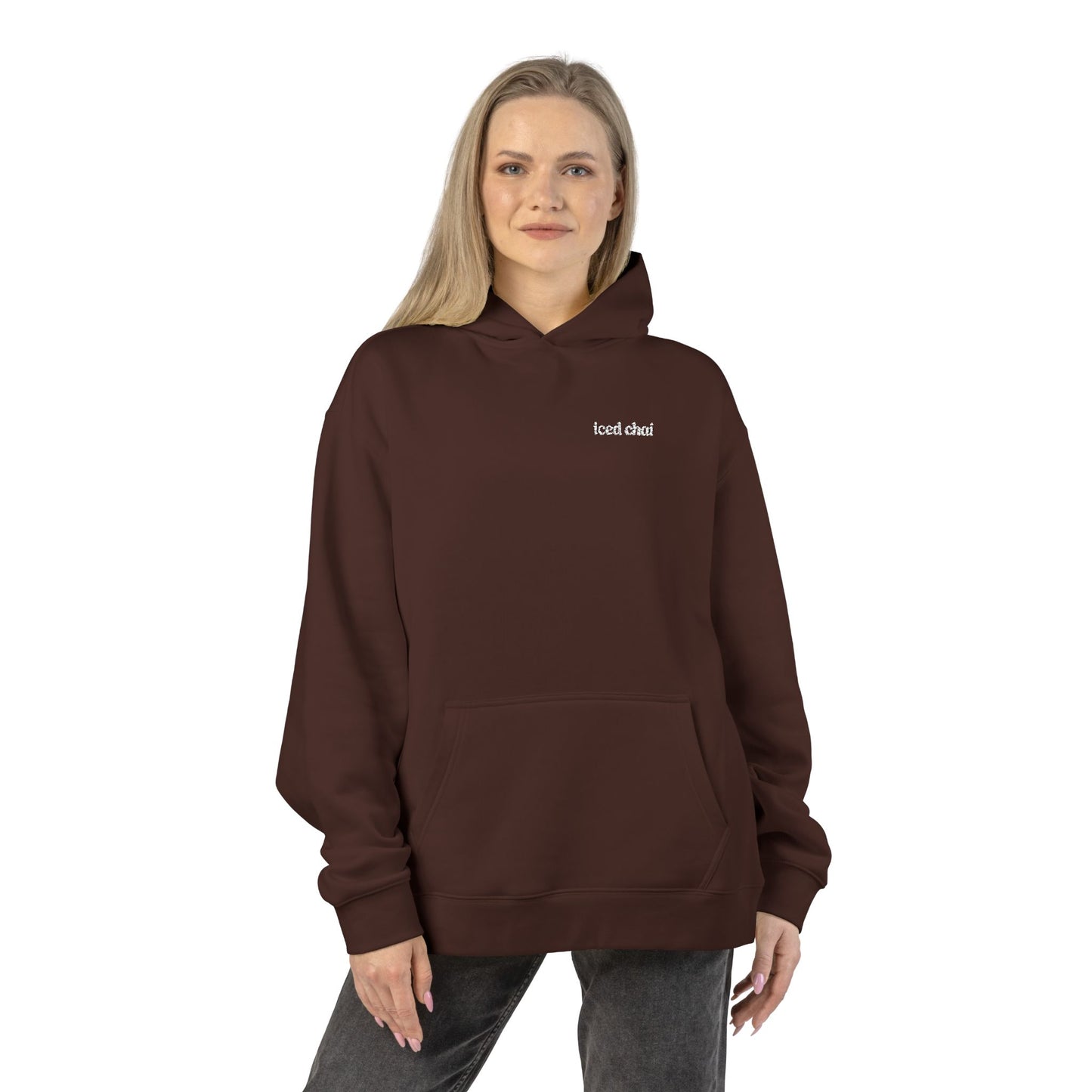 Iced Chai Embroidered Relaxed Hoodie