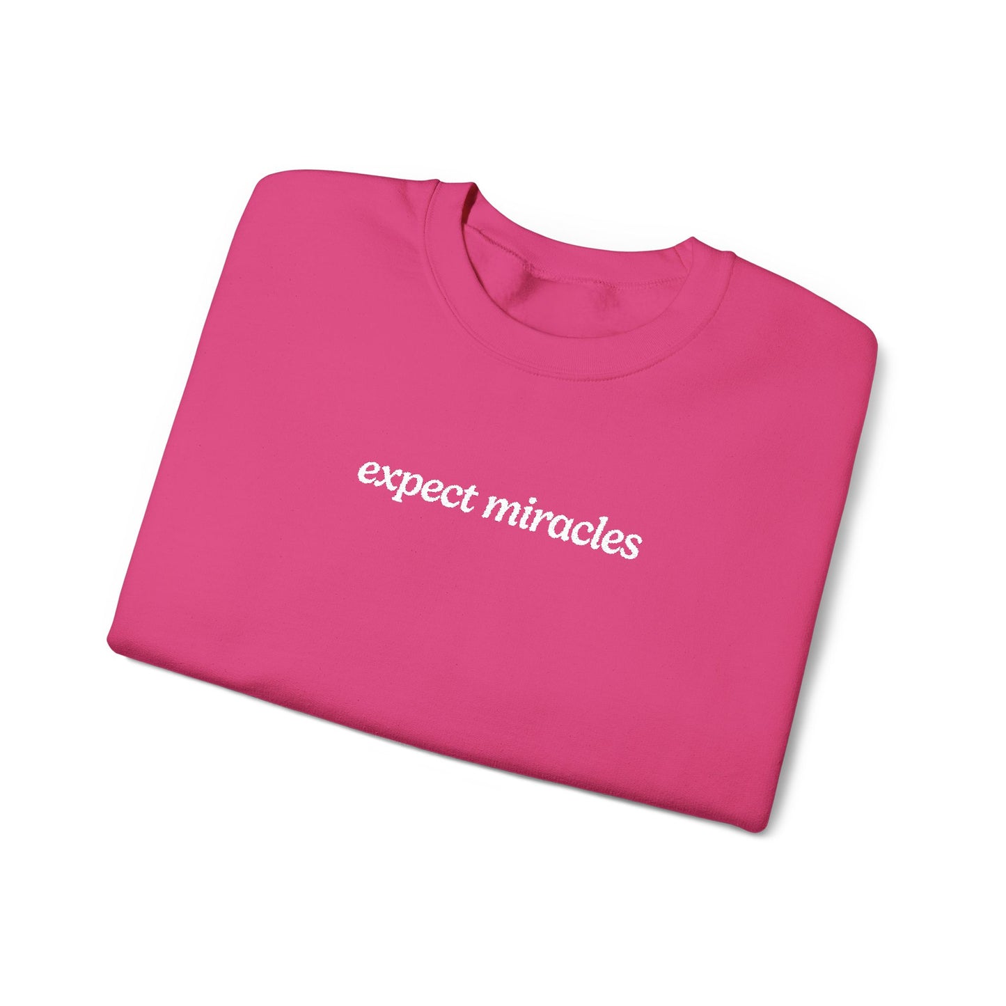 Expect Miracles Embroidered Sweatshirt