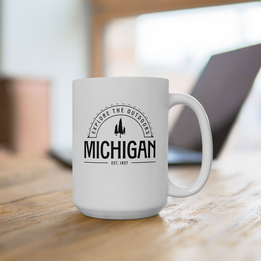 Michigan: Explore the Outdoors 15oz Mug