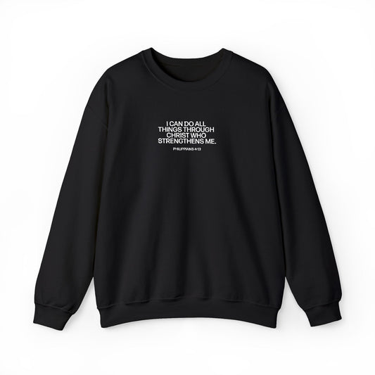 I Can Do All Things Through Christ Embroidered Sweatshirt