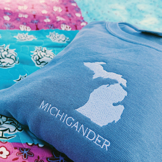 Michigander Embroidered Sweatshirt