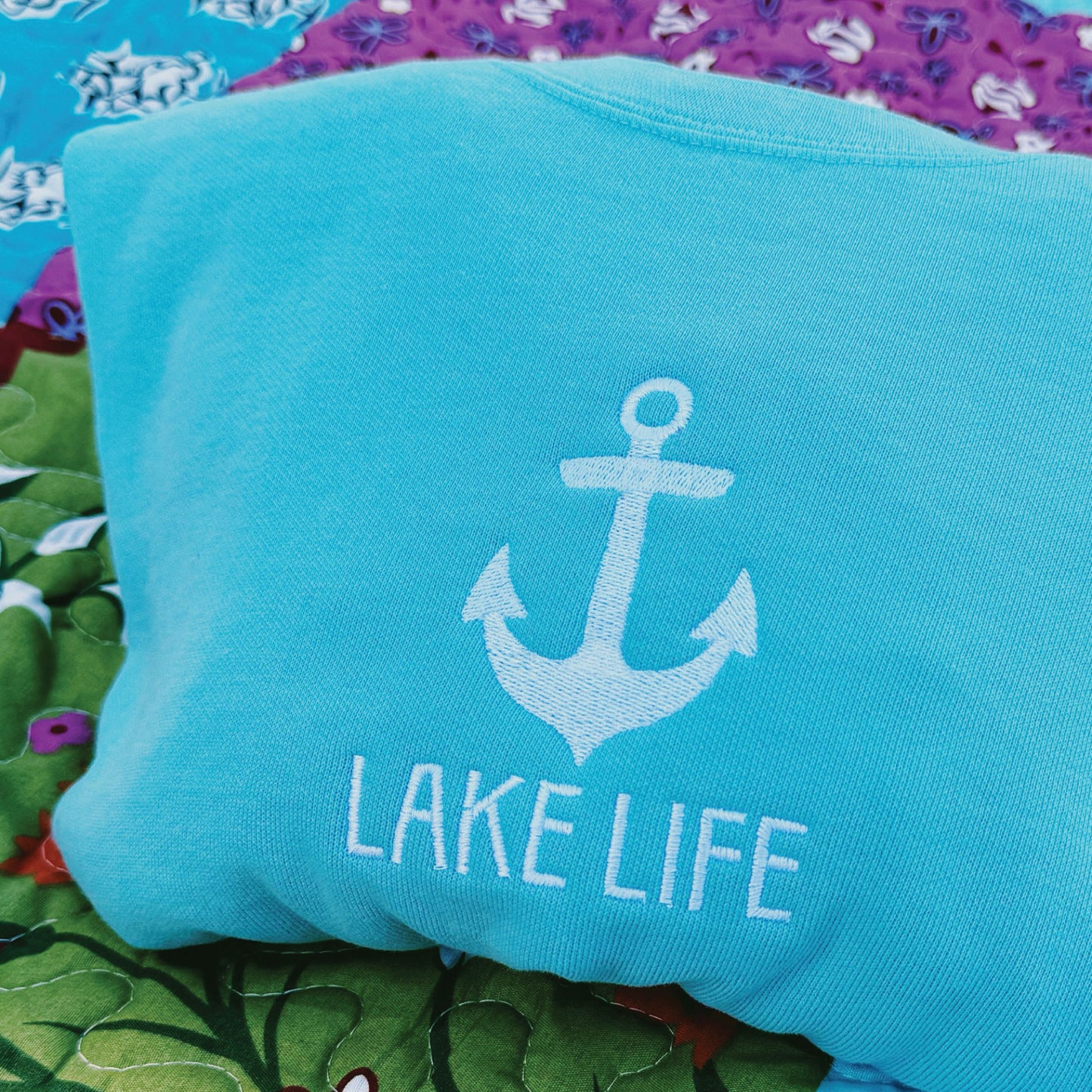 Lake Life Embroidered Sweatshirt