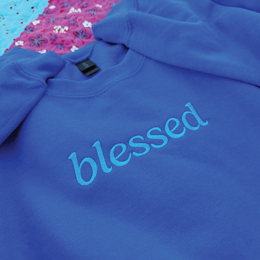 Blessed Embroidered Sweatshirt