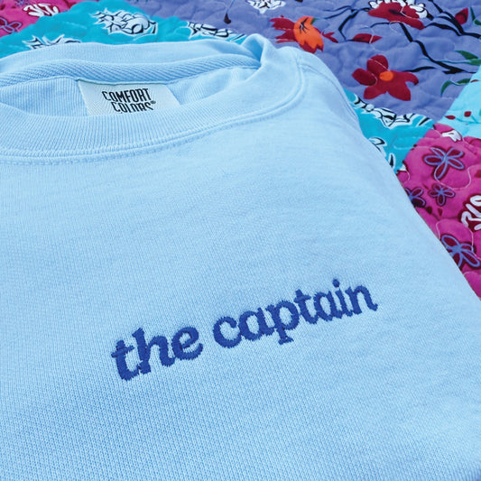 The Captain Embroidered Sweatshirt