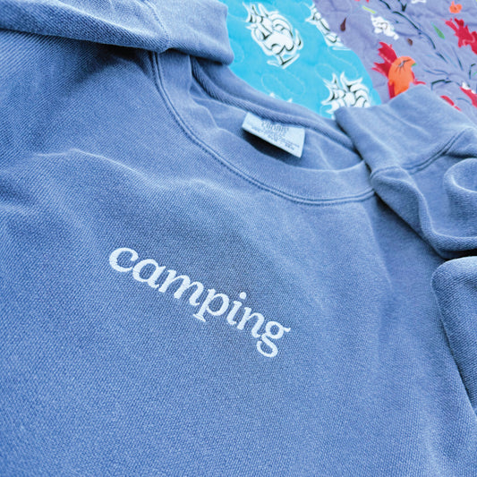 Camping Embroidered Sweatshirt