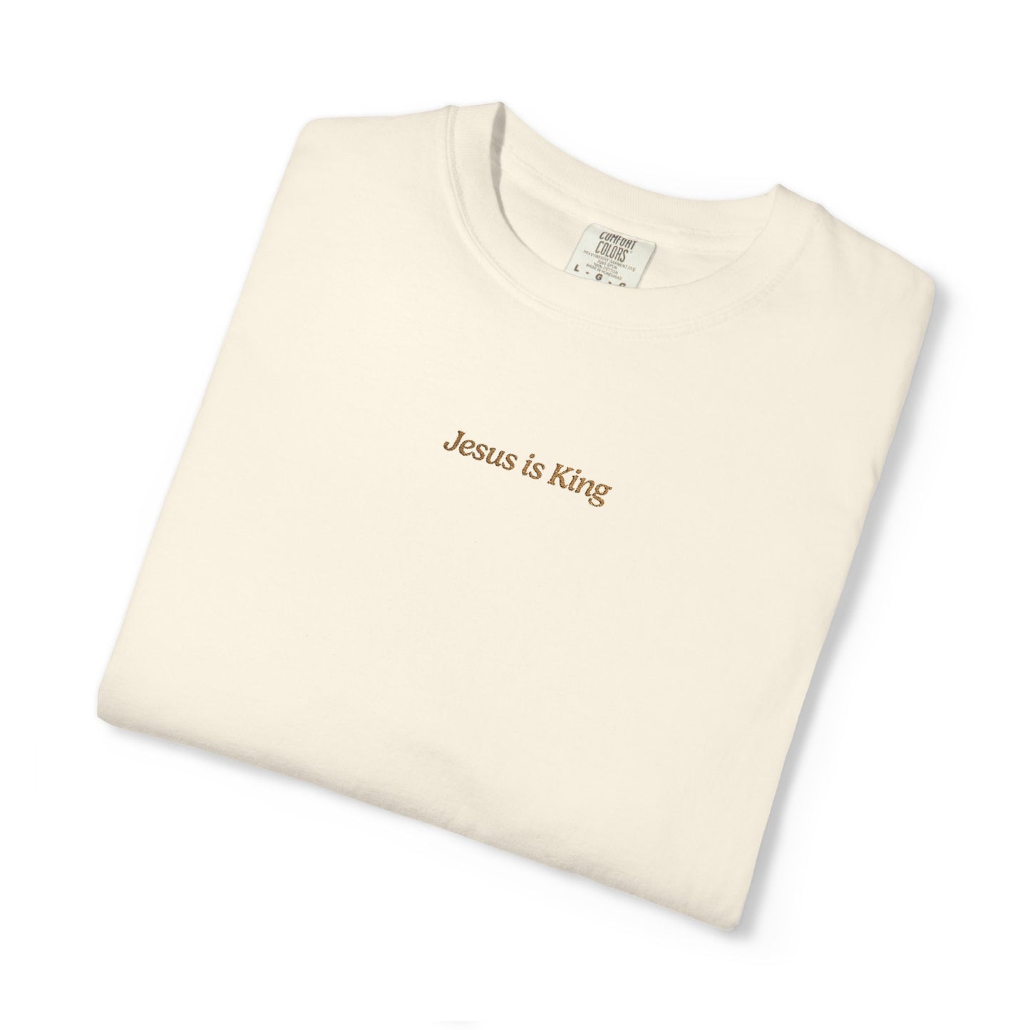 Jesus is King Embroidered T-Shirt