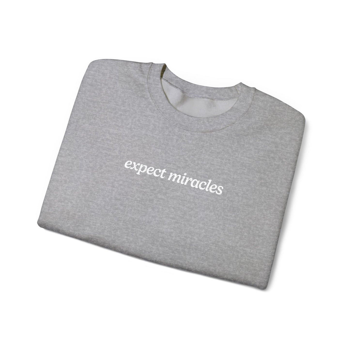 Expect Miracles Embroidered Sweatshirt