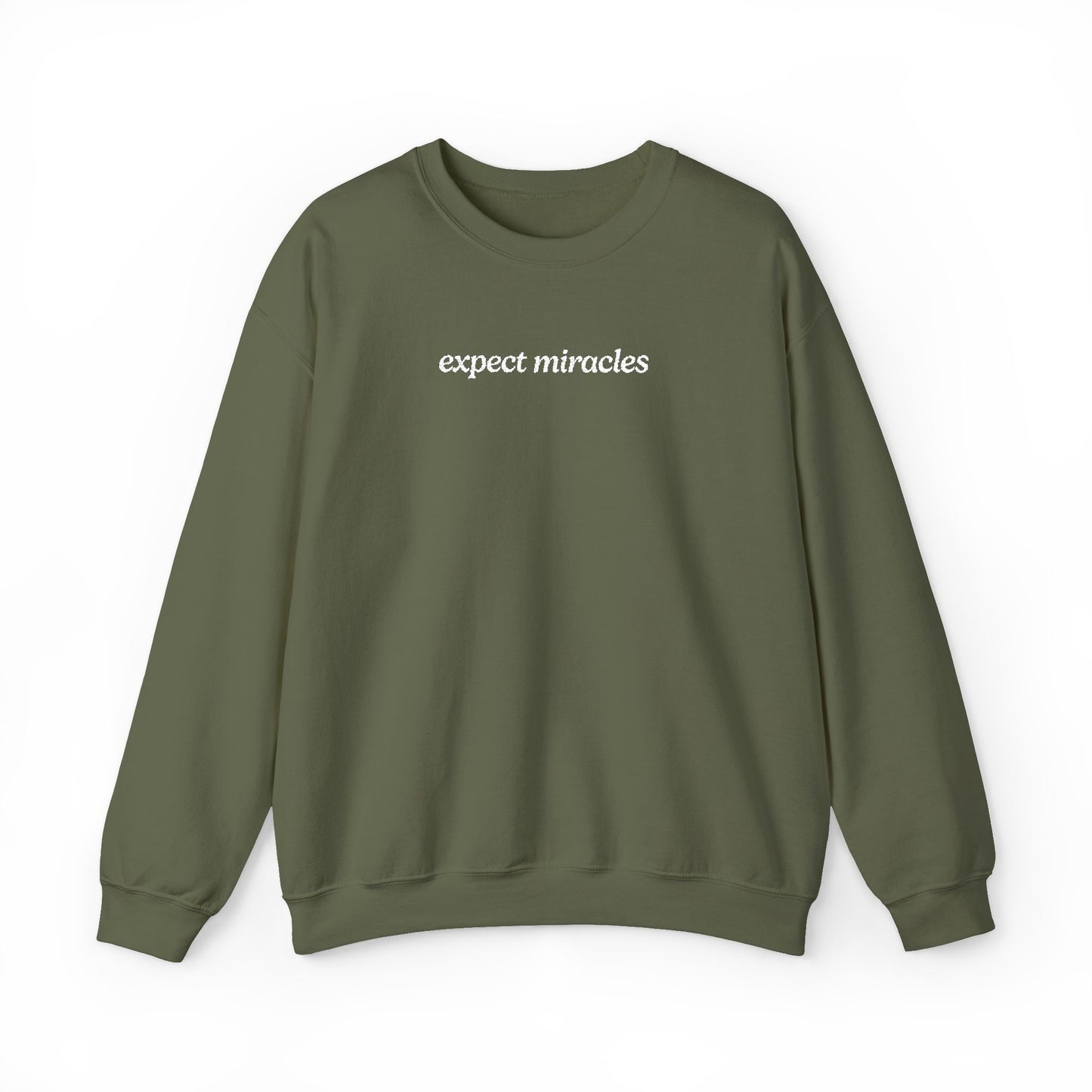 Expect Miracles Embroidered Sweatshirt