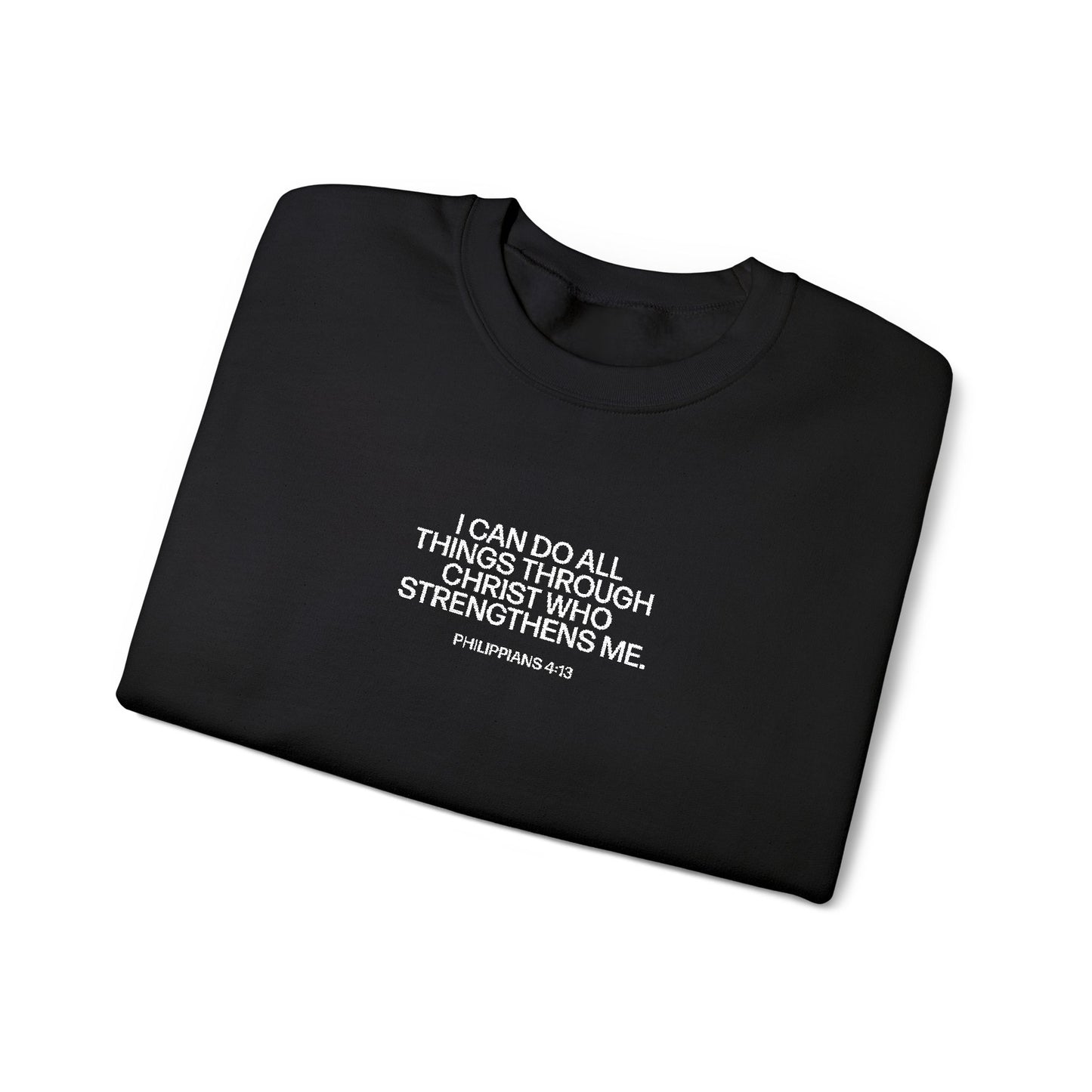 I Can Do All Things Through Christ Embroidered Sweatshirt