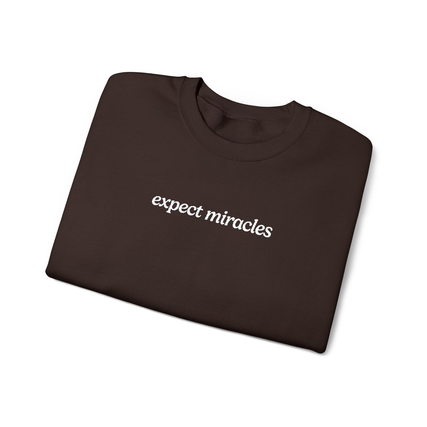 Expect Miracles Embroidered Sweatshirt