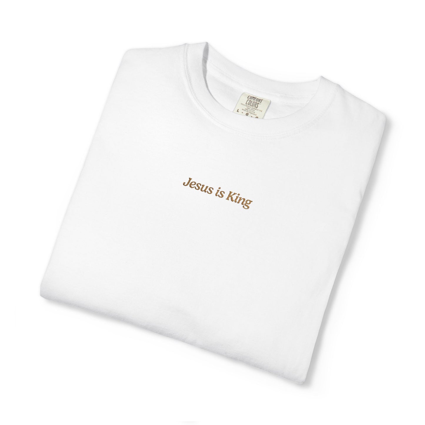 Jesus is King Embroidered T-Shirt